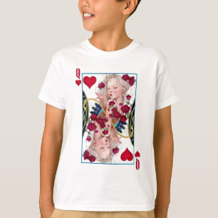 T-shirt Queen of Hearts Surdimensionné Graphisme, Jouer de