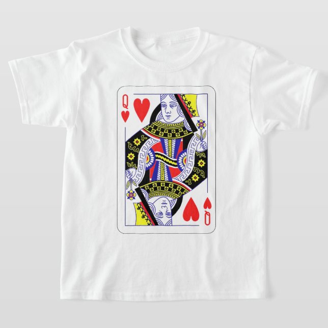 T-shirt Queen of Hearts Surdimensionné Graphisme, Jouer de (Poser)