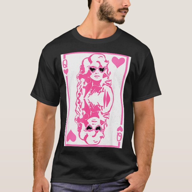 T-shirt Queen Of Hearts Valentines Day  (Devant)