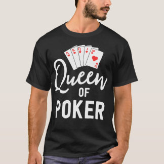 T-shirt Queen Of Poker s pour les femmes Las Vegas Casino