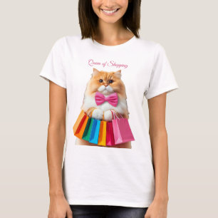 T-shirt Queen of Shopping Cat