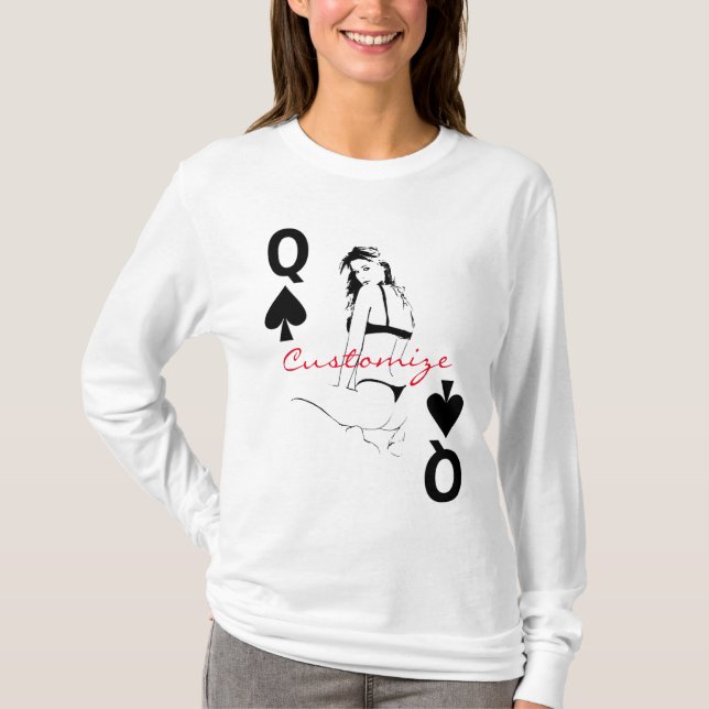 T-shirt Queen of Spades Bikini Girl Thunder_Cove (Devant)