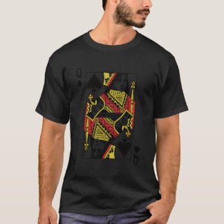 T-shirt Queen Of Spades Jouer Poker Carte
