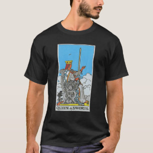 T-shirt Queen of Swords Tarot Card Occult Beliefs Divinati