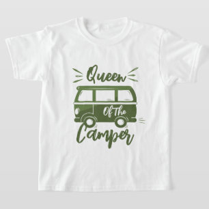 T-shirt Queen Of the Camper, cadeau pour Camper Queen