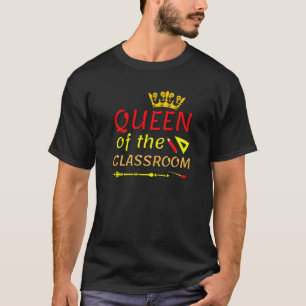 T-shirt Queen Of The Classroom Retour À L'École Pour Fille