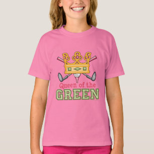 T-shirt Queen of the Green Golf Girl Ringer Tee - shirt