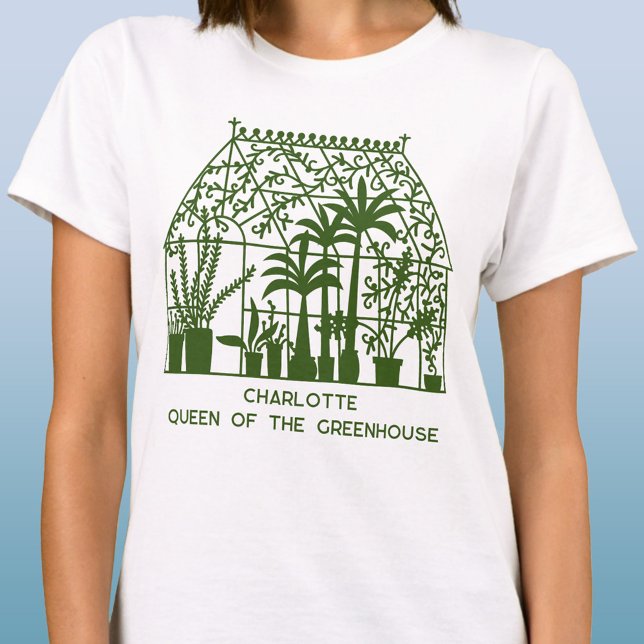 T-shirt Queen of the Greenhouse Jardinage personnalisé (Créateur téléchargé)