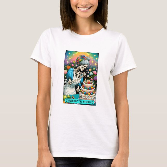 T-shirt Queen of the Kitchen Tarot Card (Devant)