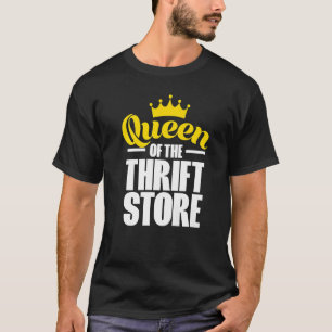 T-shirt Queen Of The Thrift Store Pour Thrifting Shopper L