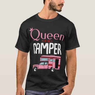 T-shirt Queen Ofhe Camper Funny Camping Car Holiday funny