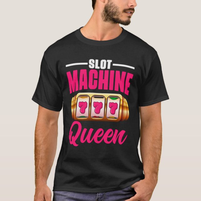 T-shirt Queen Poker Player Casino Gambling Poker Cards Gam (Devant)