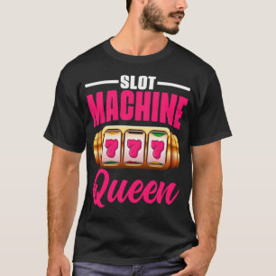 T-shirt Queen Poker Player Casino Jeux Poker Cartes Gam