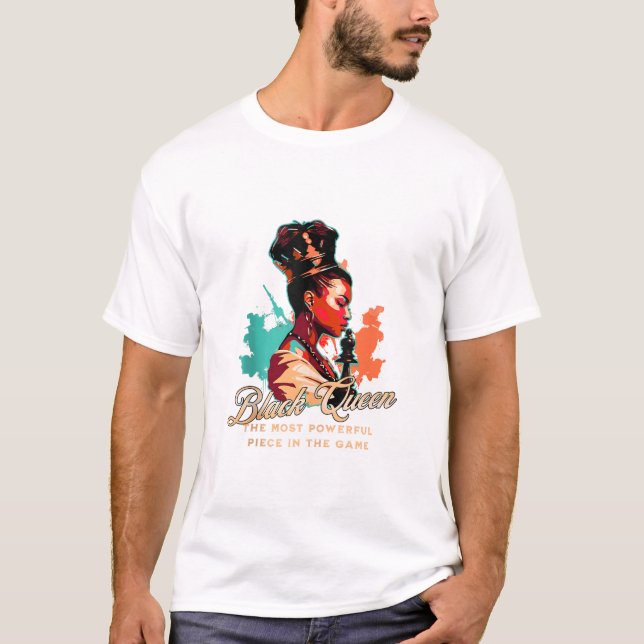 T-shirt Queen Powerful Black (Devant)