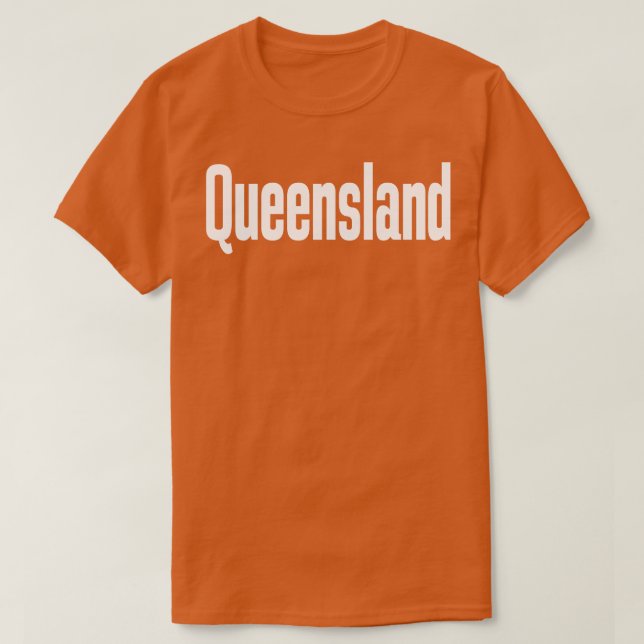 T-shirt Queensland Australie m'a élevé (Design devant)
