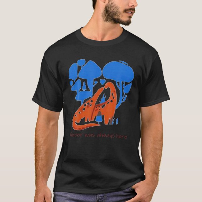 T-shirt Queer Était toujours là (Devant)