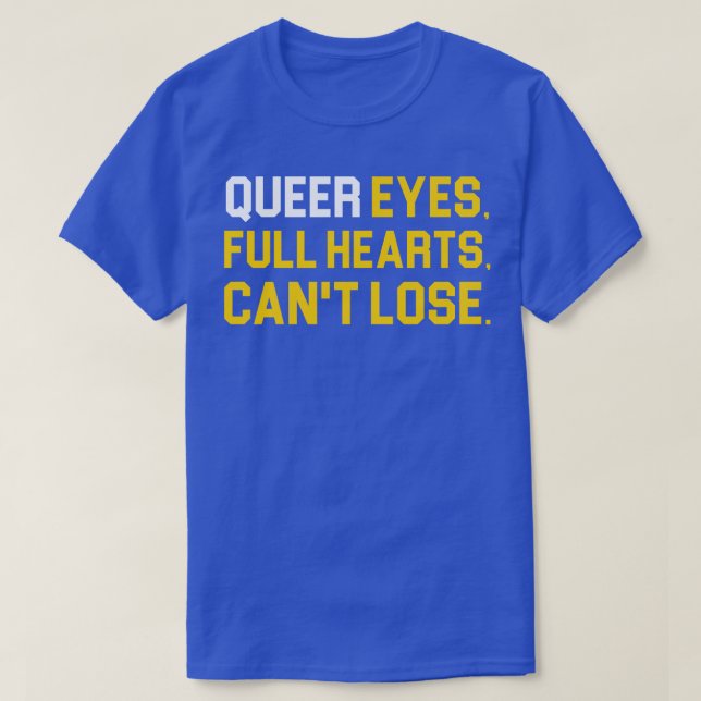 T-shirt Queer Eyes Coeurs Complets Cent Perdre (Design devant)