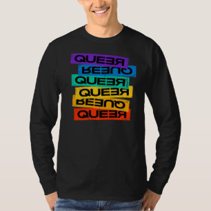 T-shirt Queer Lgbtq Gay Lesbian Pride drapeau Rainbow Quee