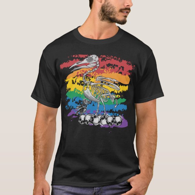 T-shirt Queer Peer - Skelican (Devant)