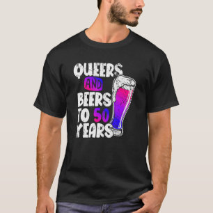 T-shirt Queers And Beers To 50 Years Bisexual Pride 50th B