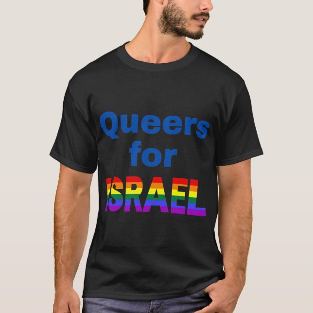 T-shirt Queers for Israel fille (Devant)