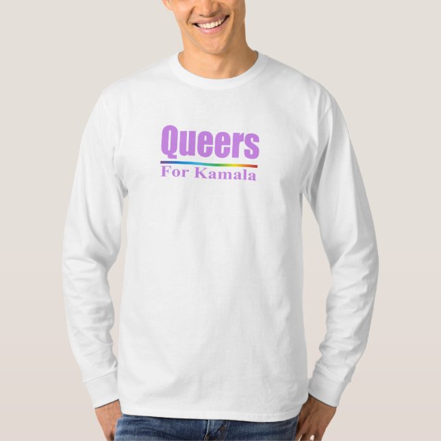T-shirt Queers pour Kamala / Kamala Harris (Devant)