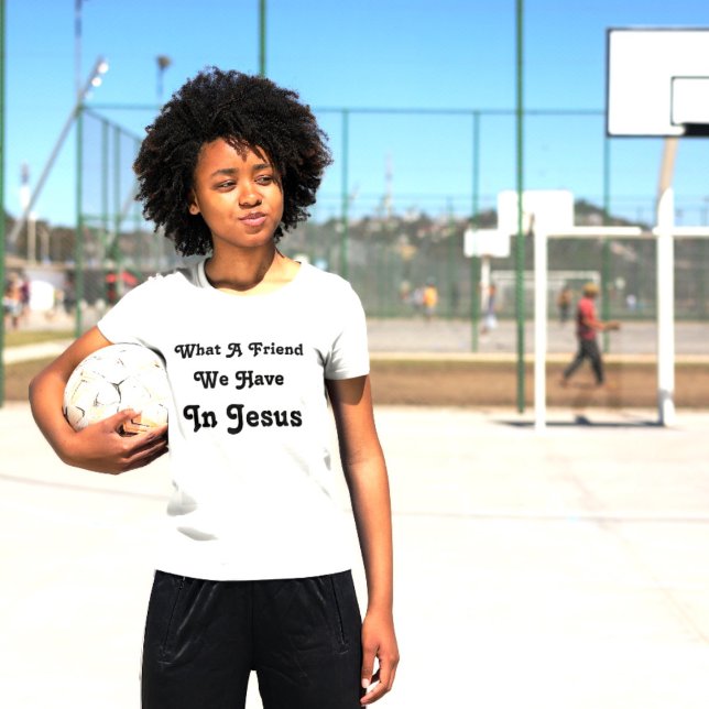 T-shirt Quel Ami Nous Avons En Jésus (Créateur téléchargé)