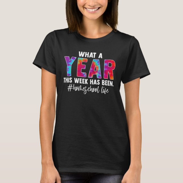 T-shirt Quel An Cette Semaine A Été L'Application Homescho (Devant)