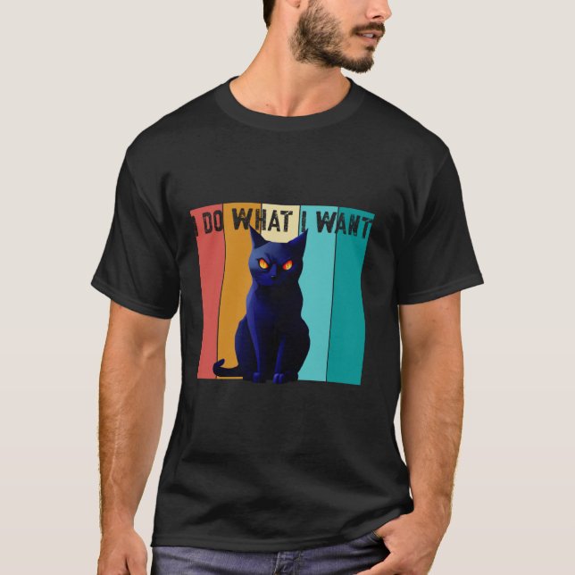 T-shirt Quel Chat Chat Noir Halloween Chat Effrayant Chat  (Devant)