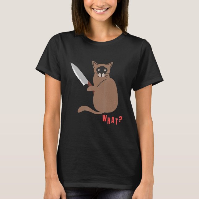 T-shirt Quel chat meurtrier pour chat (Devant)