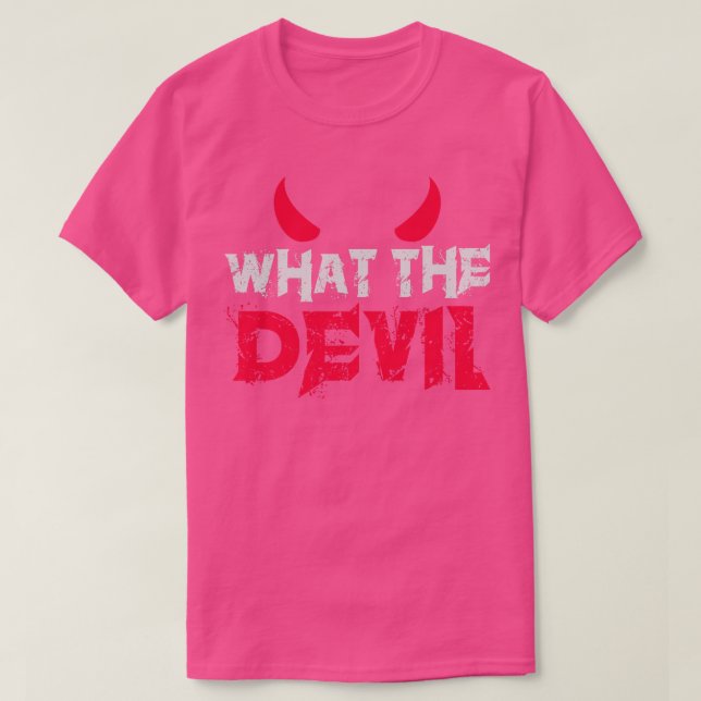T-shirt Quel Diable Drôle Satan (Design devant)