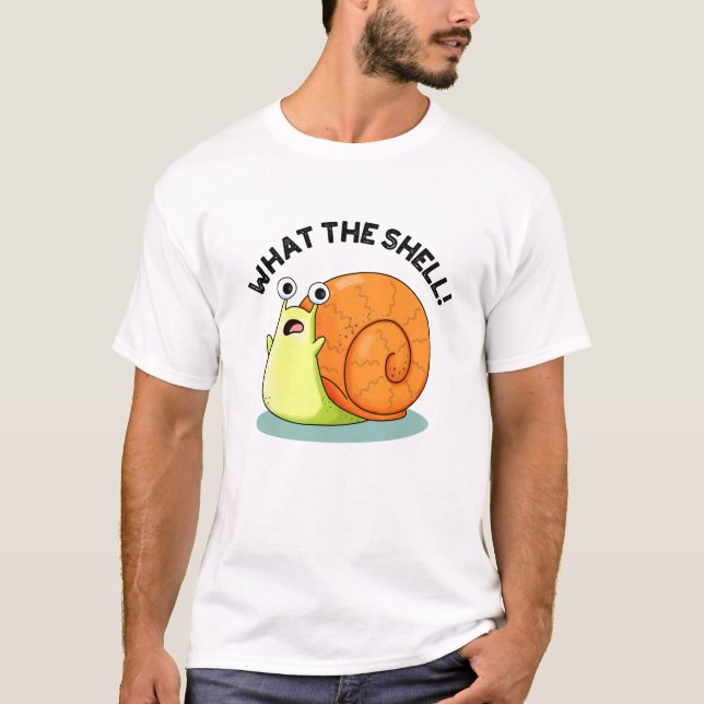 T-shirt Quel drôle de jeu d'escargot Shell (Devant)