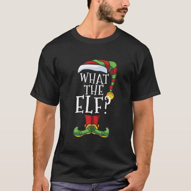 T-shirt Quel Elfe ? Cadeau du groupe de Noël familial (Devant)