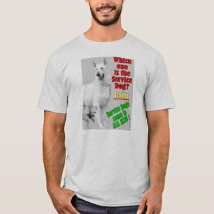 T-shirt Quel est-ce qu'est le chien de service ?