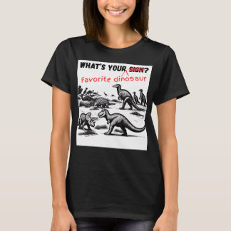 T-shirt Quel est votre DINOSAURE préféré