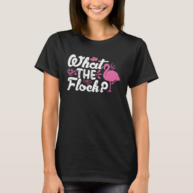 T-shirt Quel Flamant rose rose Flock ? (Devant)