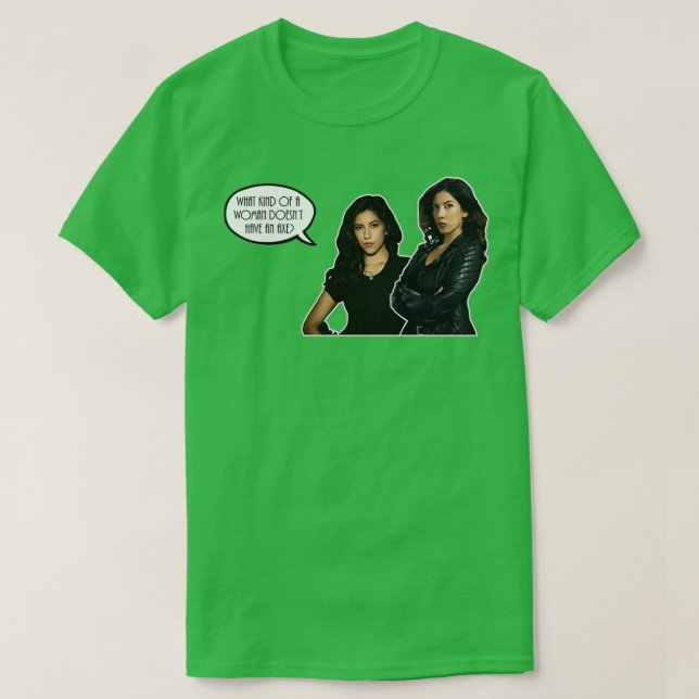 T-shirt Quel genre de femme n'a pas de hache (Design devant)