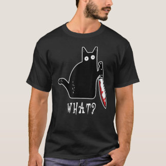 T-shirt Quel horreur Citrouille noir Éffrayant Chat maman 