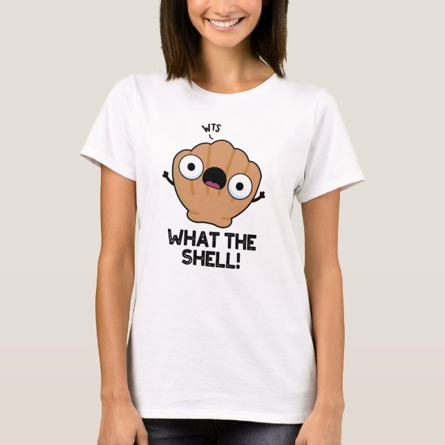 T-shirt Quel jeu de coquilles de la mer drôle Shell Shell  (Devant)