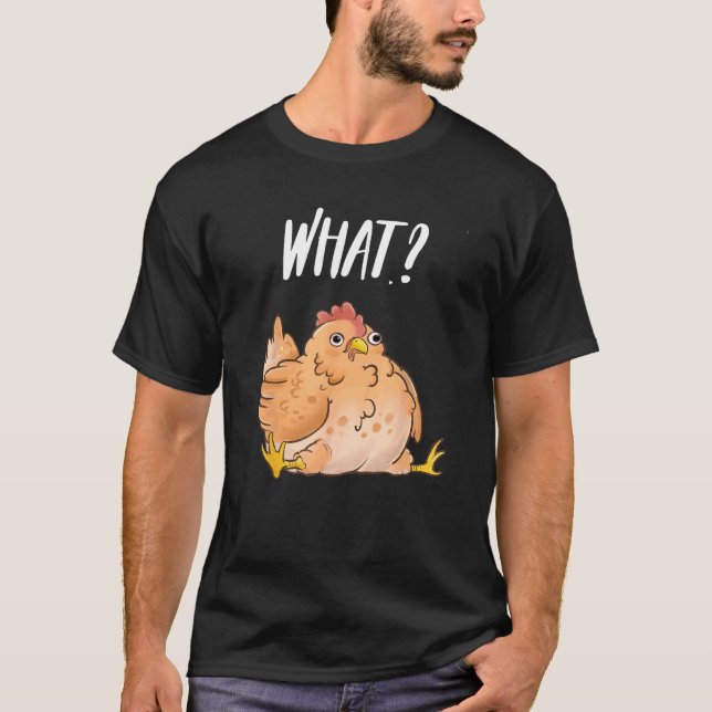 T-shirt Quel jeu de mots poulet nigaud (Devant)