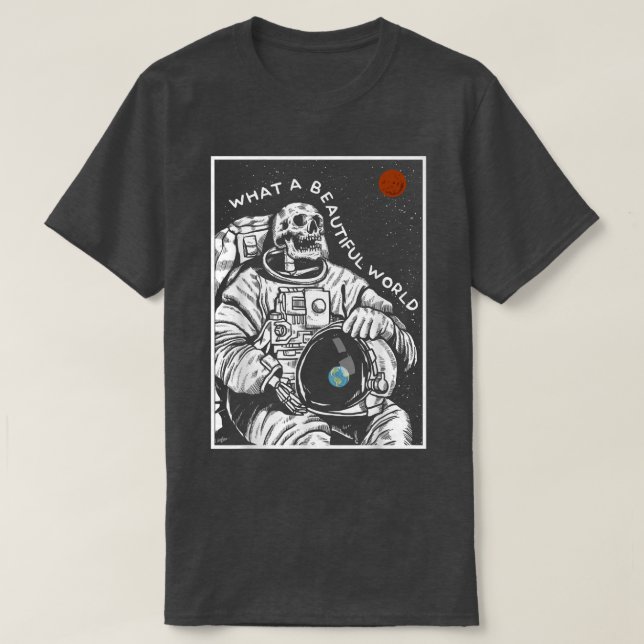 T-shirt Quel Magnifique Squelette pour la science spatiale (Design devant)