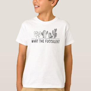 T-shirt Quel mème d'art en ligne de cactus succulent Fuccu