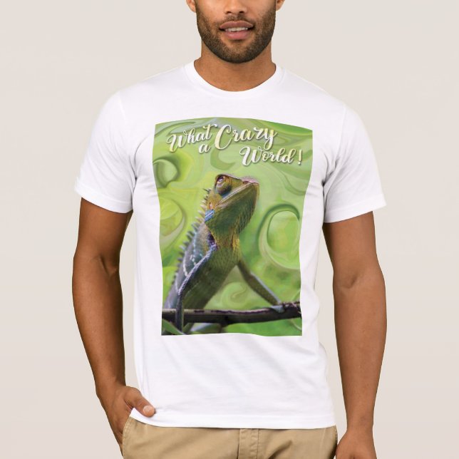 T-shirt Quel monde fou - Un Lizard spécial (Devant)
