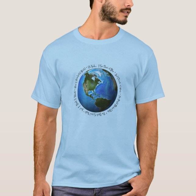 T-shirt Quel monde merveilleux (Devant)