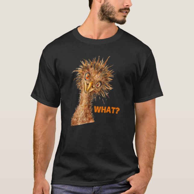T-shirt Quel Oiseau Cheeky Ostrich (Devant)