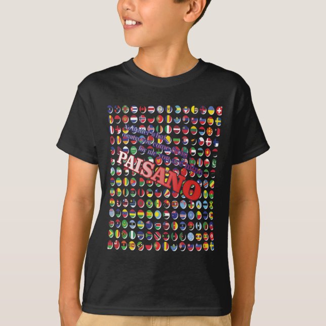 T-shirt Quel pays viens-tu ? (Devant)