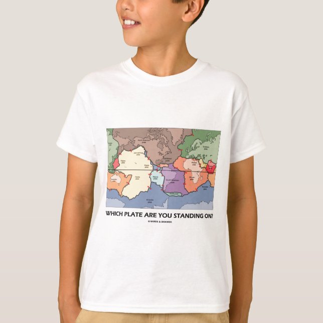 T-shirt Quel plat vous tenez-vous dessus ? (Tectonique de (Devant)