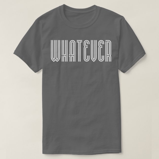 T-shirt Quel que soit le texte blanc (Design devant)