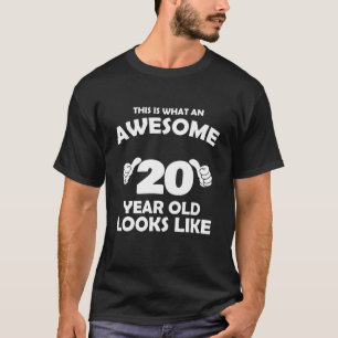 T-shirt Quel Superbe Anniversaire De 20 Ans