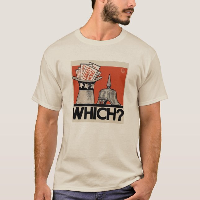 T-shirt Quel ? Tyrannie ou liberté WW1 (Devant)